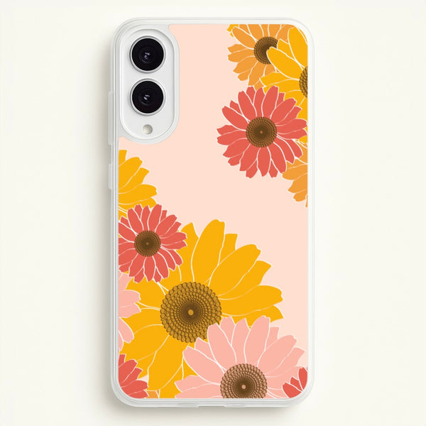Sunflower Floral Pattern - Patterns Phone Case for Galaxy S25 Edge