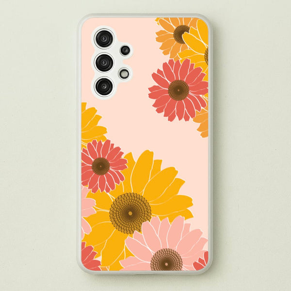 Sunflower Floral Pattern - Patterns Phone Case for Galaxy A13