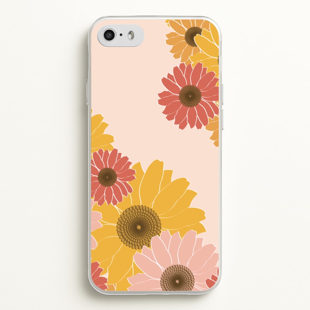 Sunflower Floral Pattern - Patterns Phone Case for iPhone 5 / 5s / SE 2016