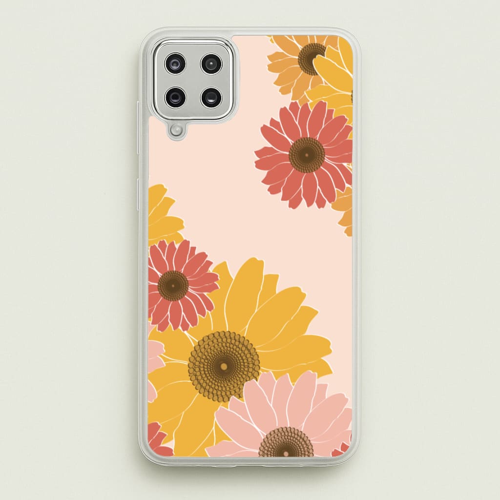 Sunflower Floral Pattern - Patterns Phone Case for Galaxy A12