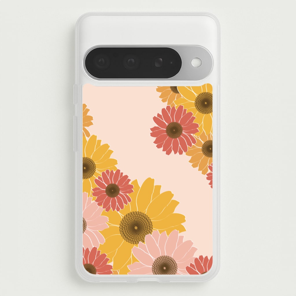 Sunflower Floral Pattern Phone Case for Google Pixel 10 Pro XL