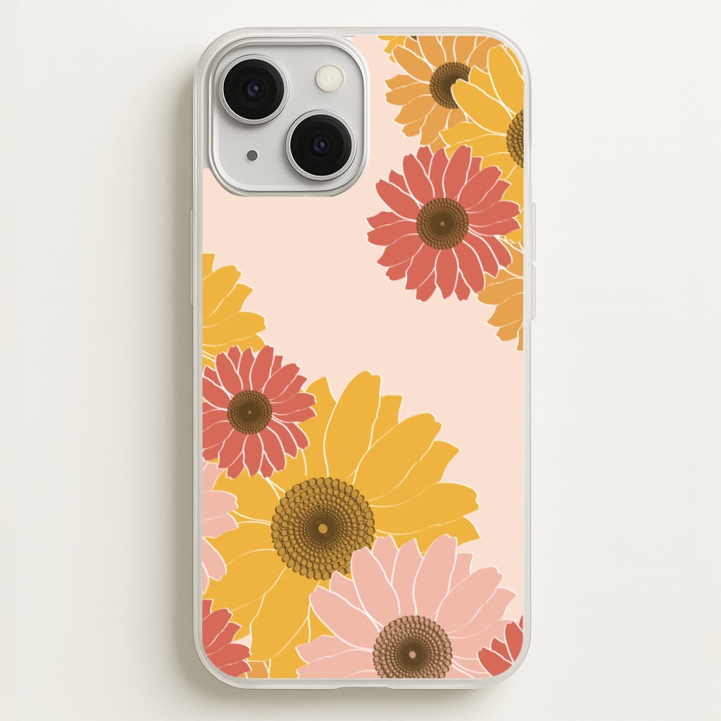 Sunflower Floral Pattern - Patterns Phone Case for iPhone 13 Mini