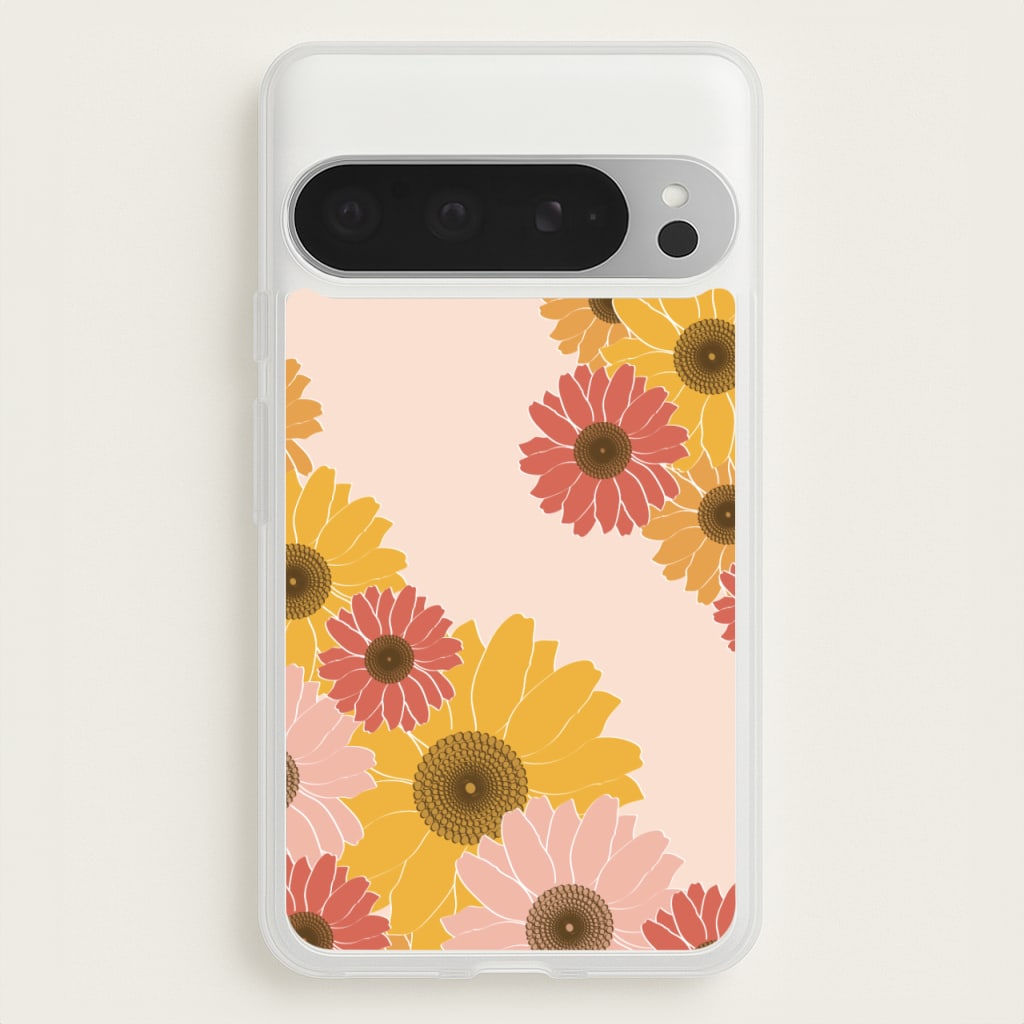 Sunflower Floral Pattern - Patterns Phone Case for Google Pixel 9 Pro XL