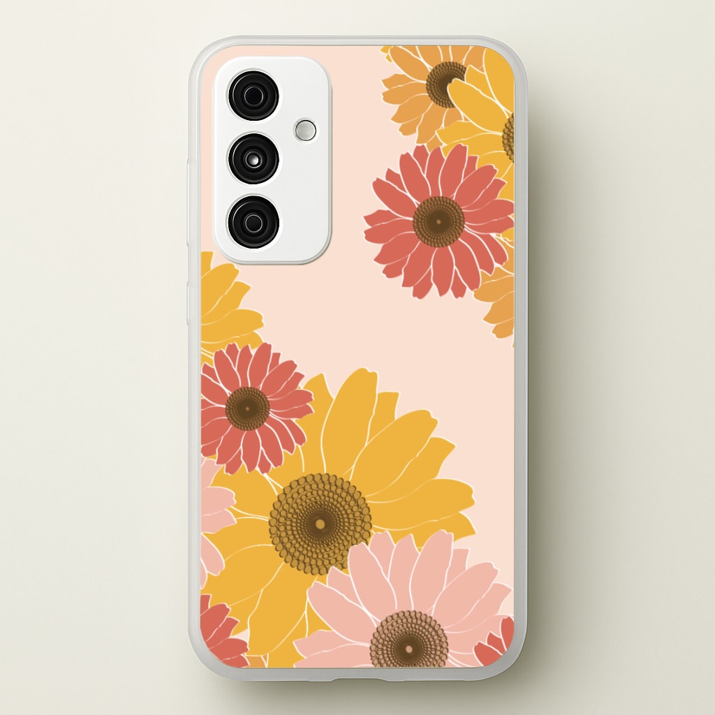 Sunflower Floral Pattern - Patterns Phone Case for Galaxy A15