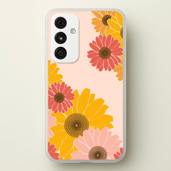 Sunflower Floral Pattern - Patterns Phone Case for Galaxy A15