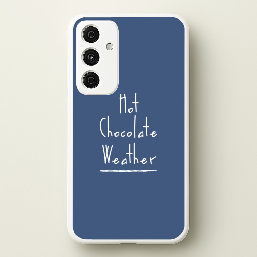 Hot Chocolate Weather - Christmas Phone Case for Galaxy A35