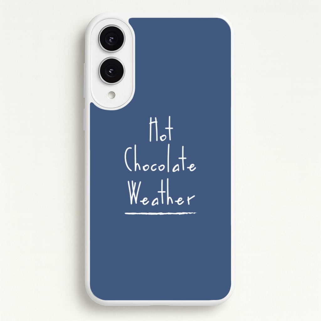 Hot Chocolate Weather - Christmas Phone Case for Galaxy S25 Edge