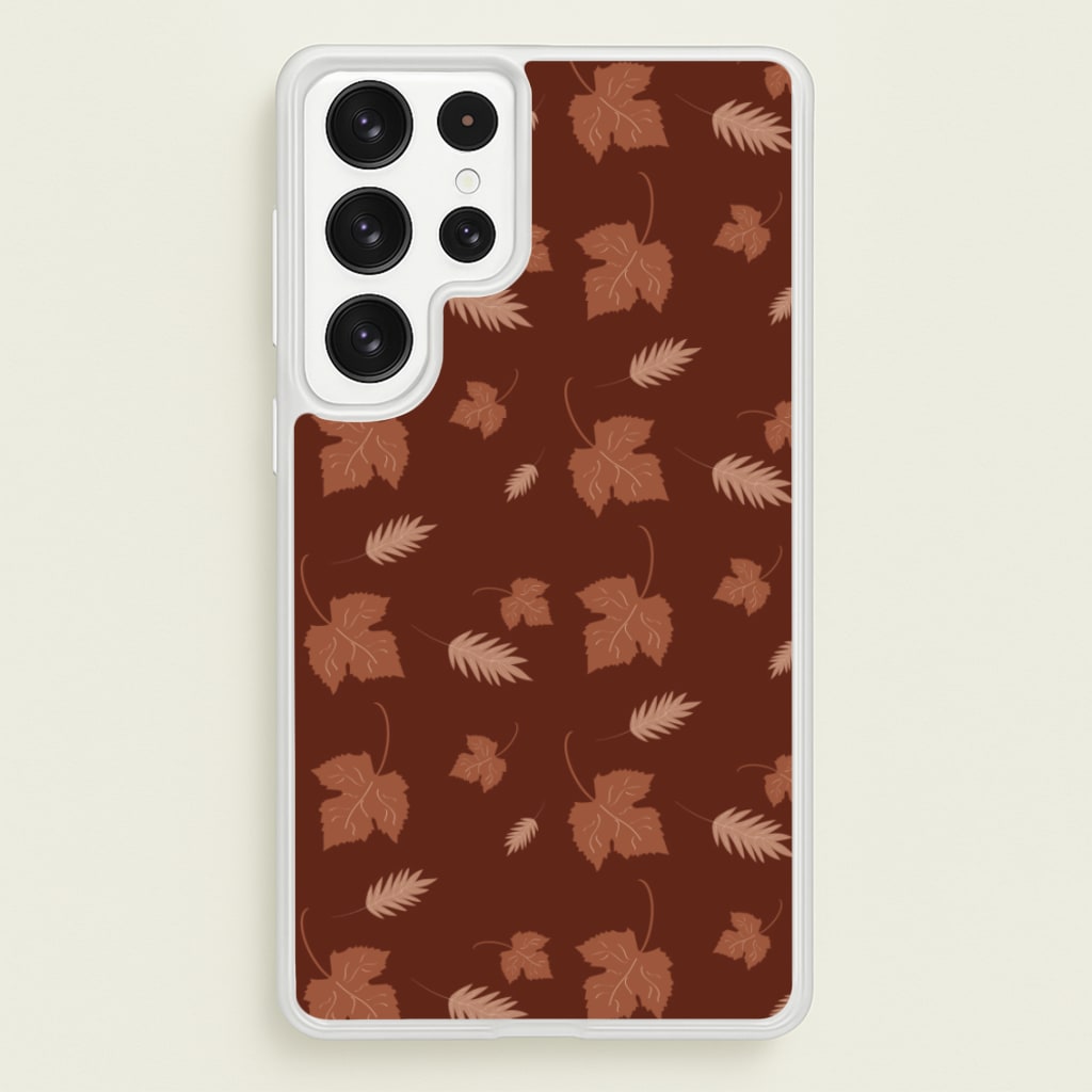 Autumn Leaf Patterns - Pattern Phone Case for Galaxy S22 Ultra
