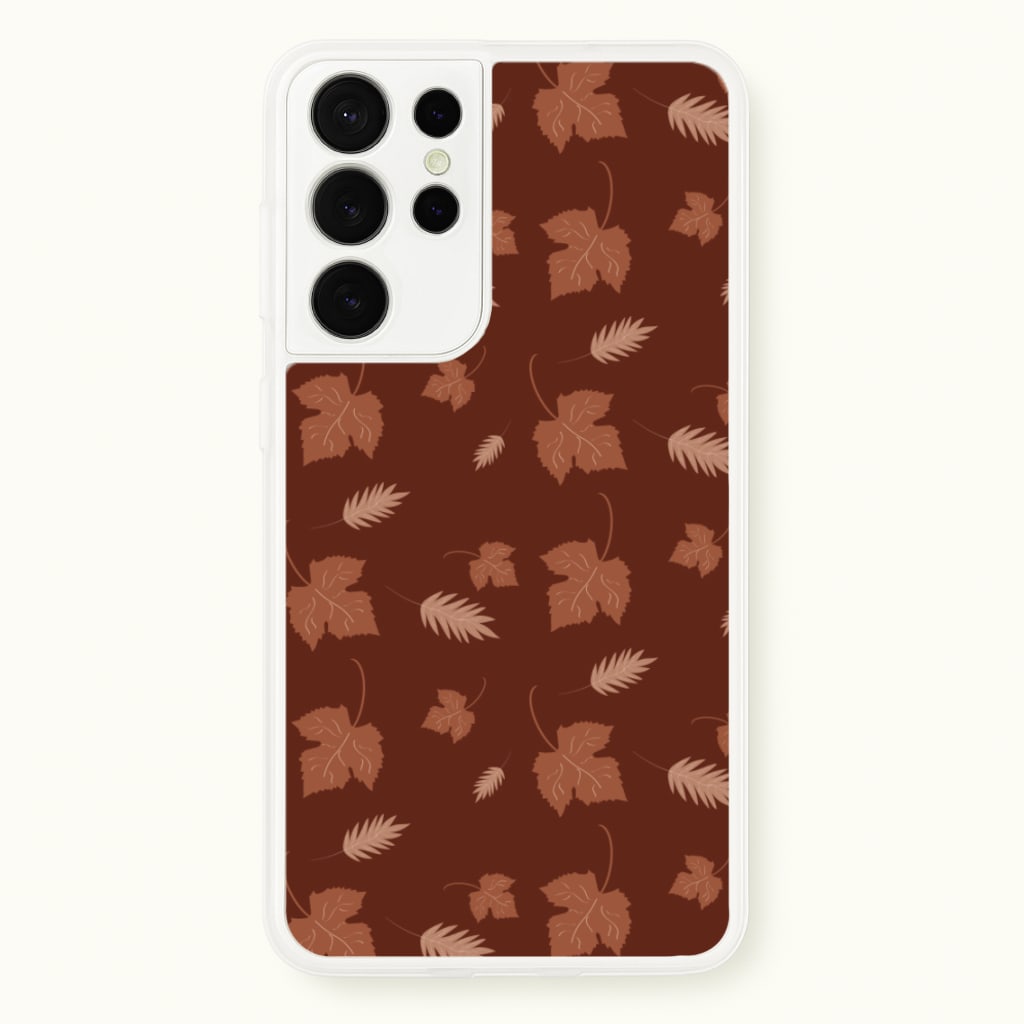 Autumn Leaf Patterns - Pattern Phone Case for Galaxy S21 Ultra