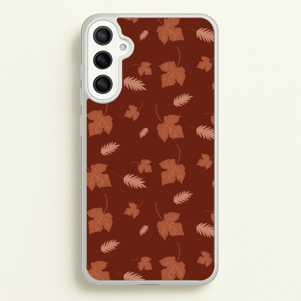 Autumn Leaf Patterns - Pattern Phone Case for Galaxy A34