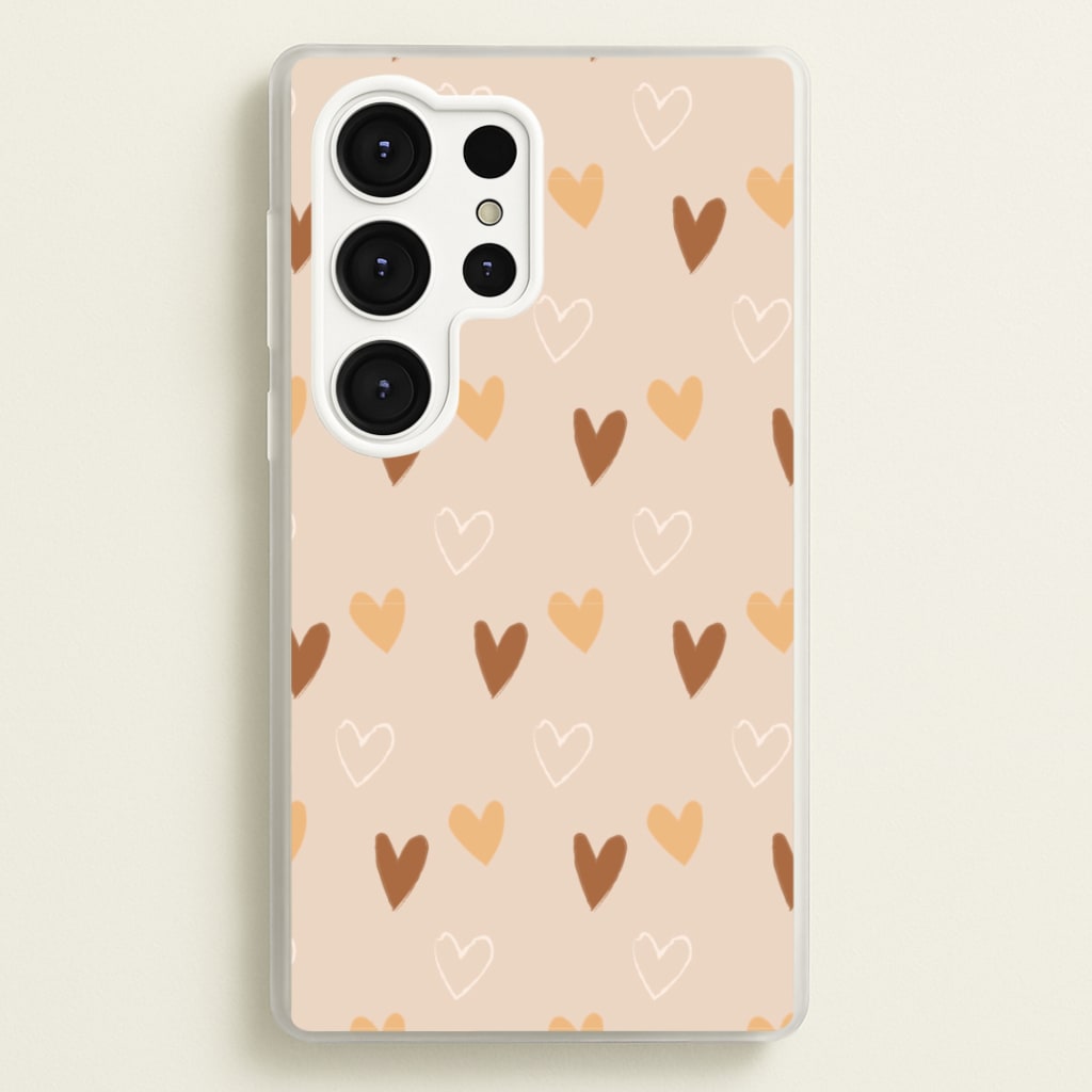 Cute Love Heart Pattern - Pattern Phone Case for Galaxy S25 Ultra