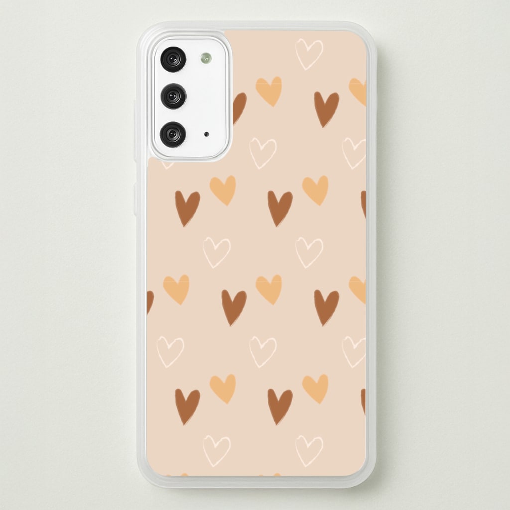 Cute Love Heart Pattern - Pattern Phone Case for Galaxy Note 20