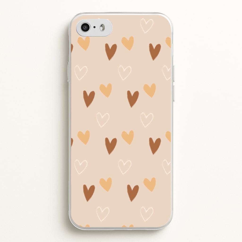 Cute Love Heart Pattern - Pattern Phone Case for iPhone 5 / 5s / SE 2016