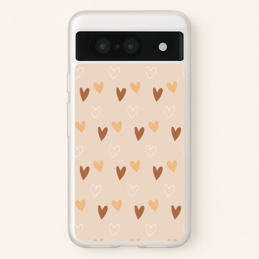 Cute Love Heart Pattern - Pattern Phone Case for Google Pixel 8