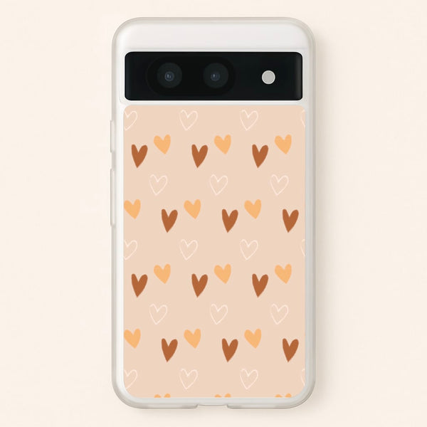 Cute Love Heart Pattern - Pattern Phone Case for Google Pixel 8a