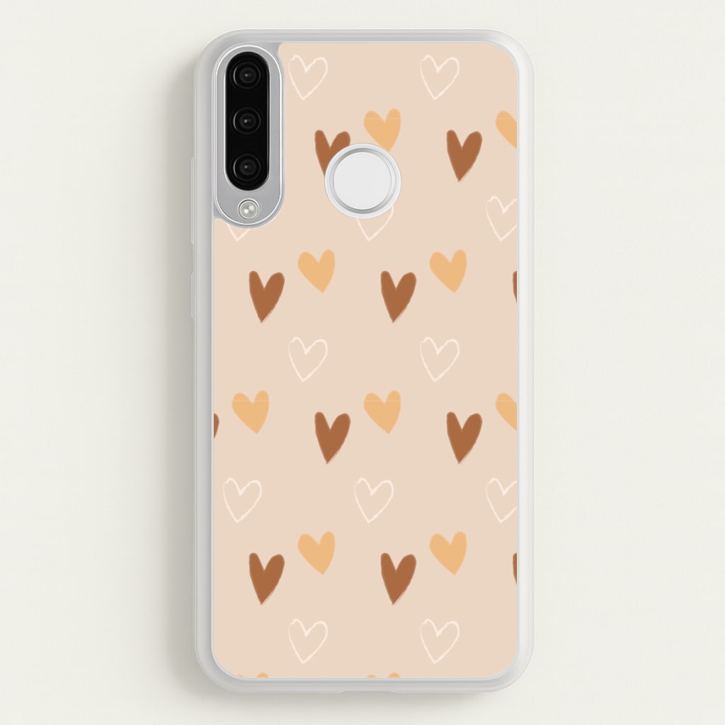 Cute Love Heart Pattern - Pattern Phone Case for Huawei P30 Lite