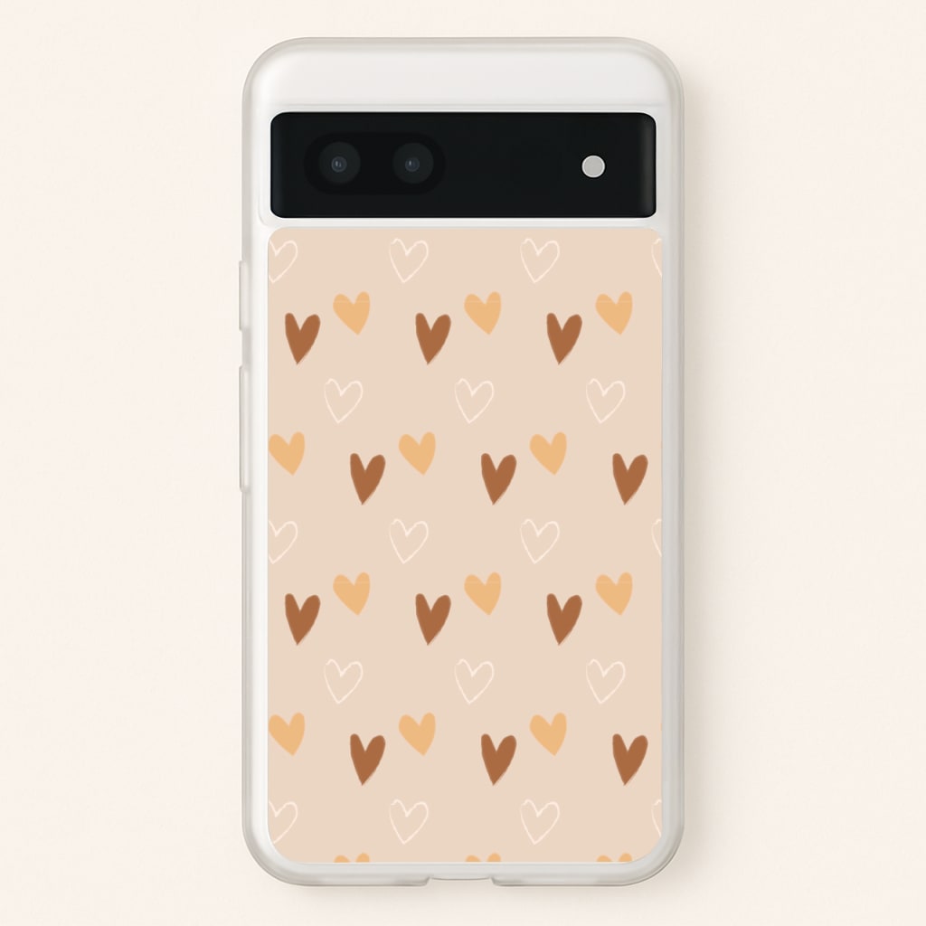 Cute Love Heart Pattern - Pattern Phone Case for Google Pixel 6a