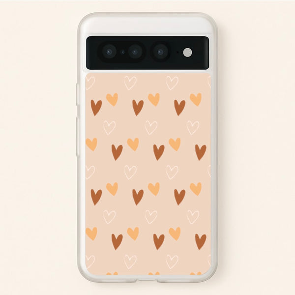 Cute Love Heart Pattern - Pattern Phone Case for Google Pixel 7 Pro
