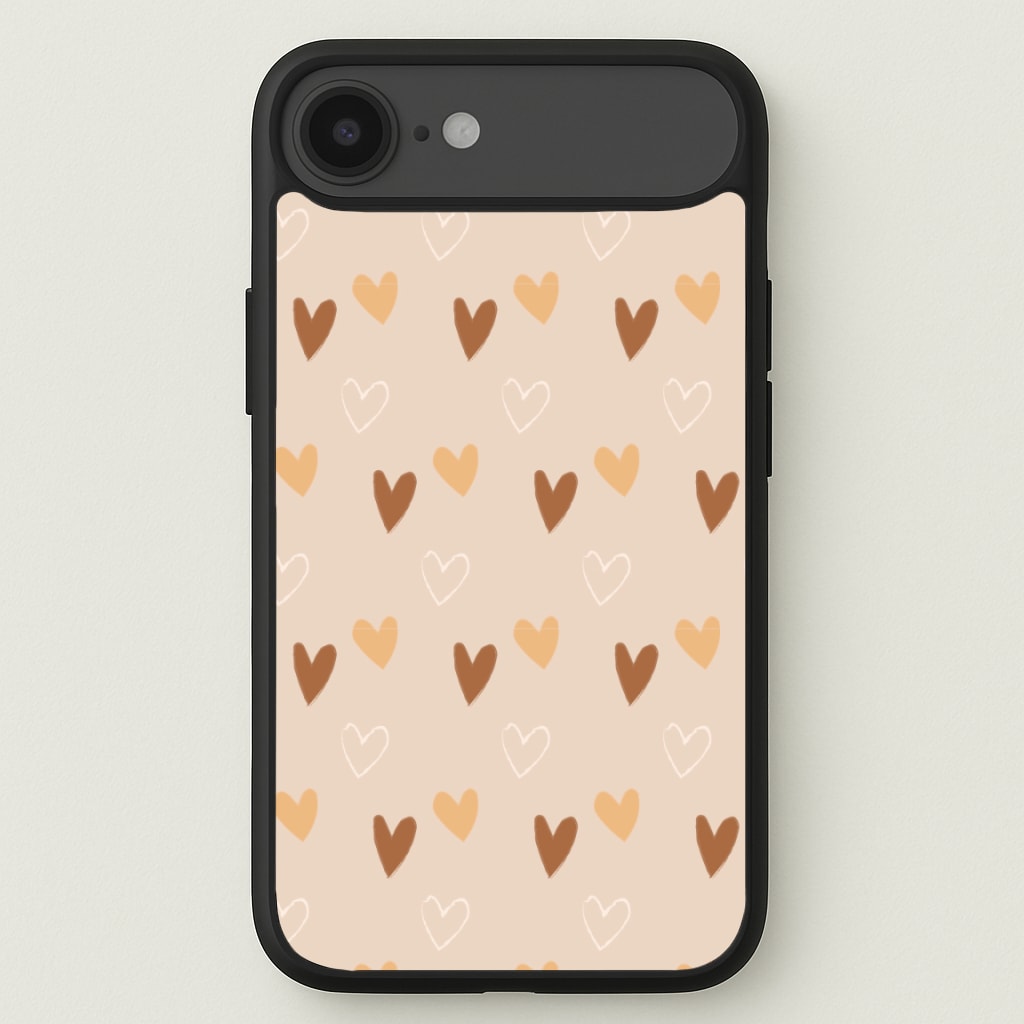 Cute Love Heart Pattern Phone Case for iPhone 17 Air