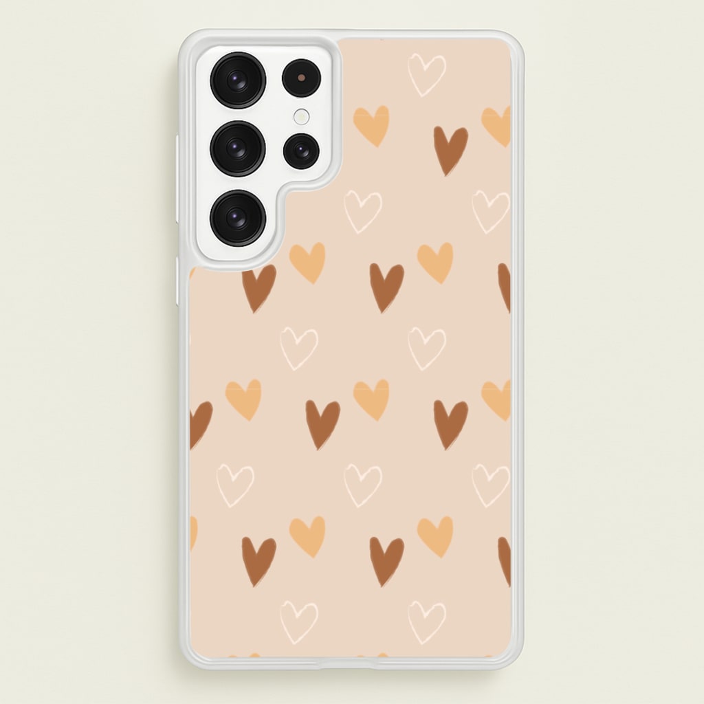 Cute Love Heart Pattern - Pattern Phone Case for Galaxy S22 Ultra