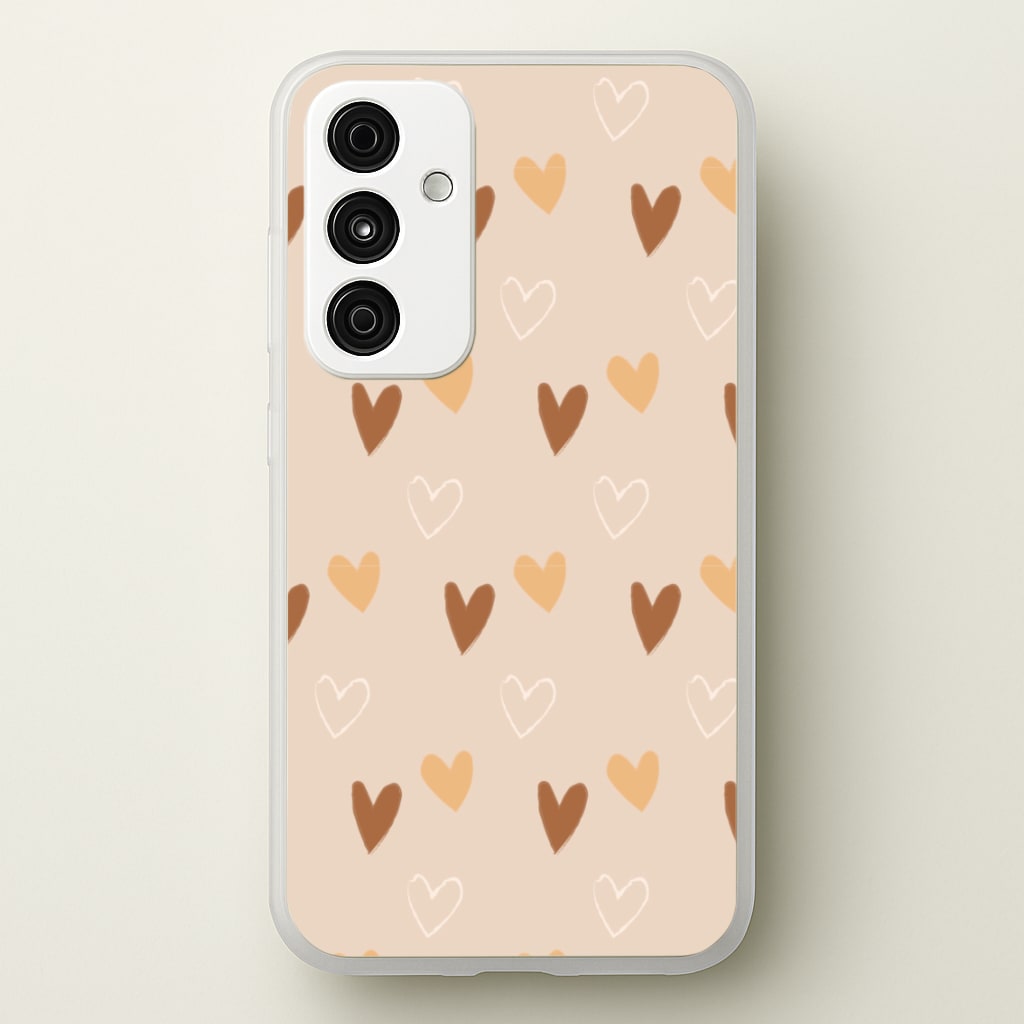 Cute Love Heart Pattern - Pattern Phone Case for Galaxy A55