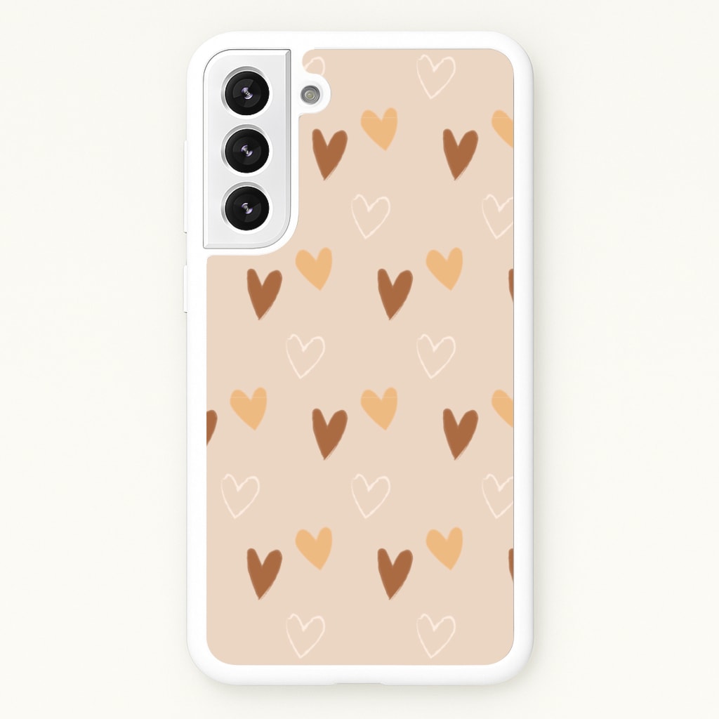 Cute Love Heart Pattern - Pattern Phone Case for Galaxy S22 Plus