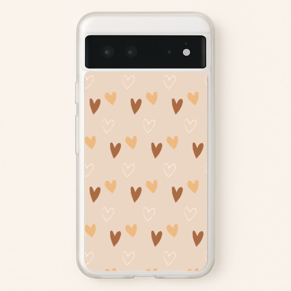 Cute Love Heart Pattern - Pattern Phone Case for Google Pixel 6