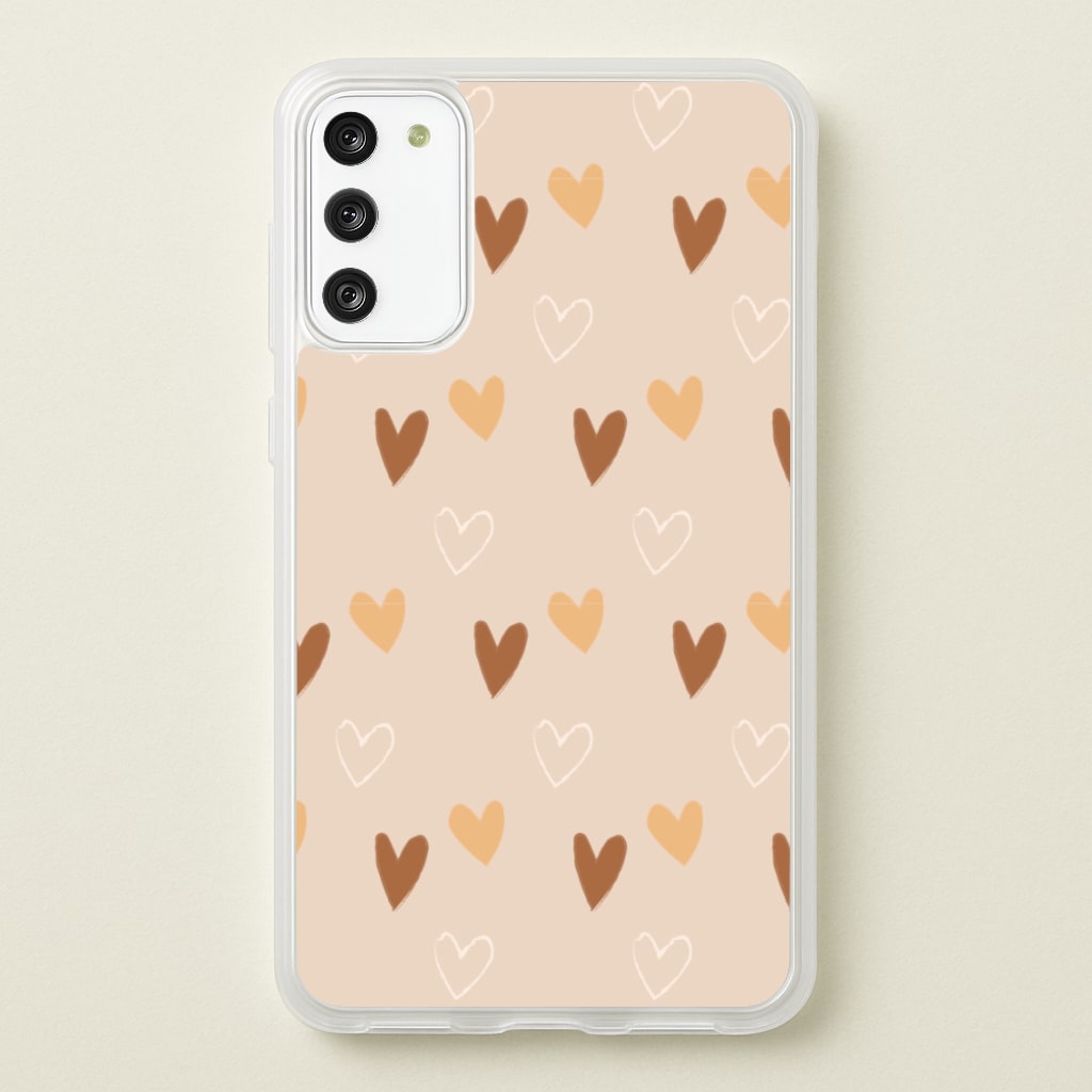 Cute Love Heart Pattern - Pattern Phone Case for Galaxy S20FE