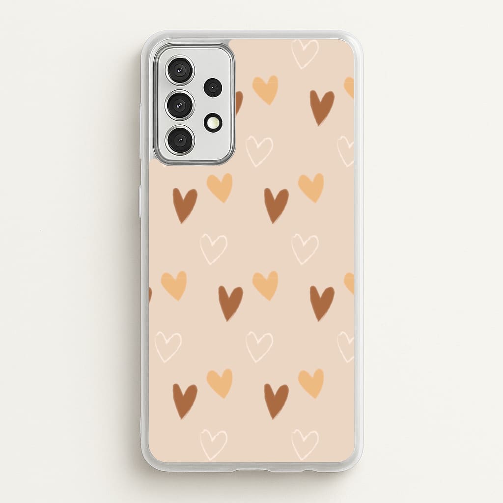 Cute Love Heart Pattern - Pattern Phone Case for Galaxy A52 / A52s