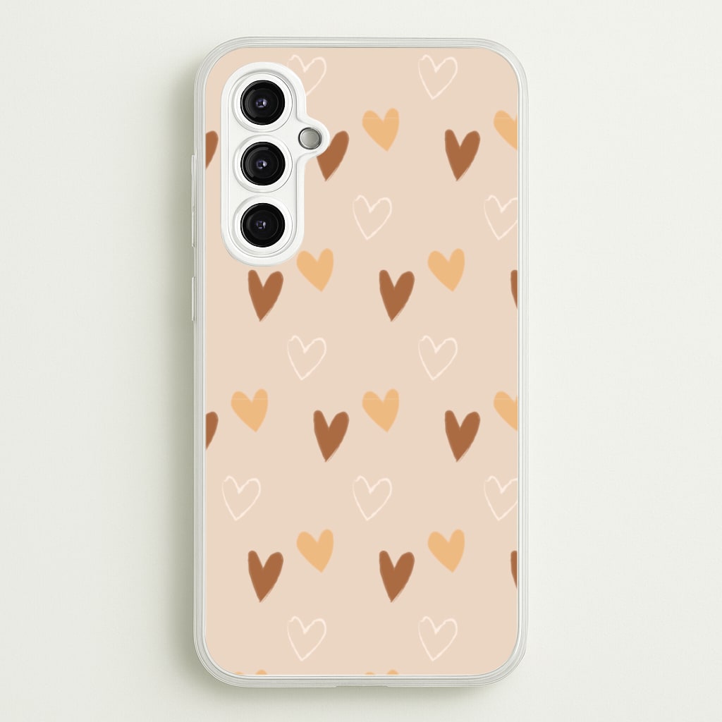 Cute Love Heart Pattern - Pattern Phone Case for Galaxy A14