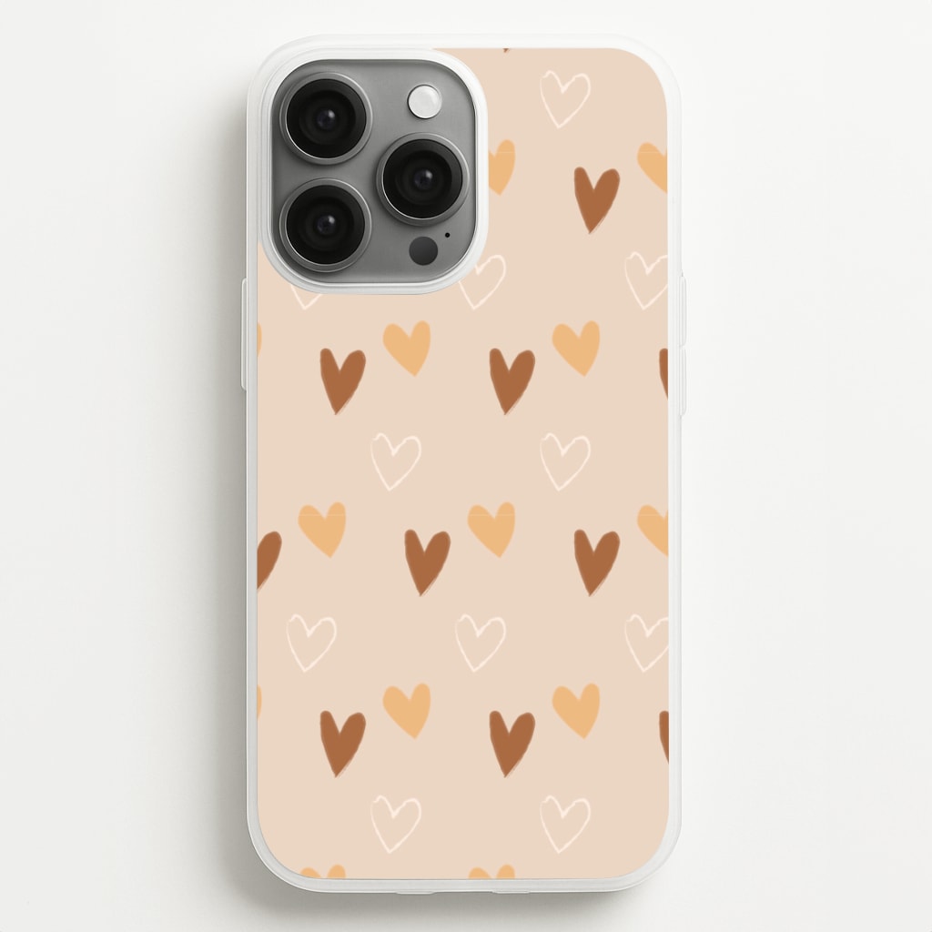 Cute Love Heart Pattern - Pattern Phone Case for iPhone 13 Pro Max
