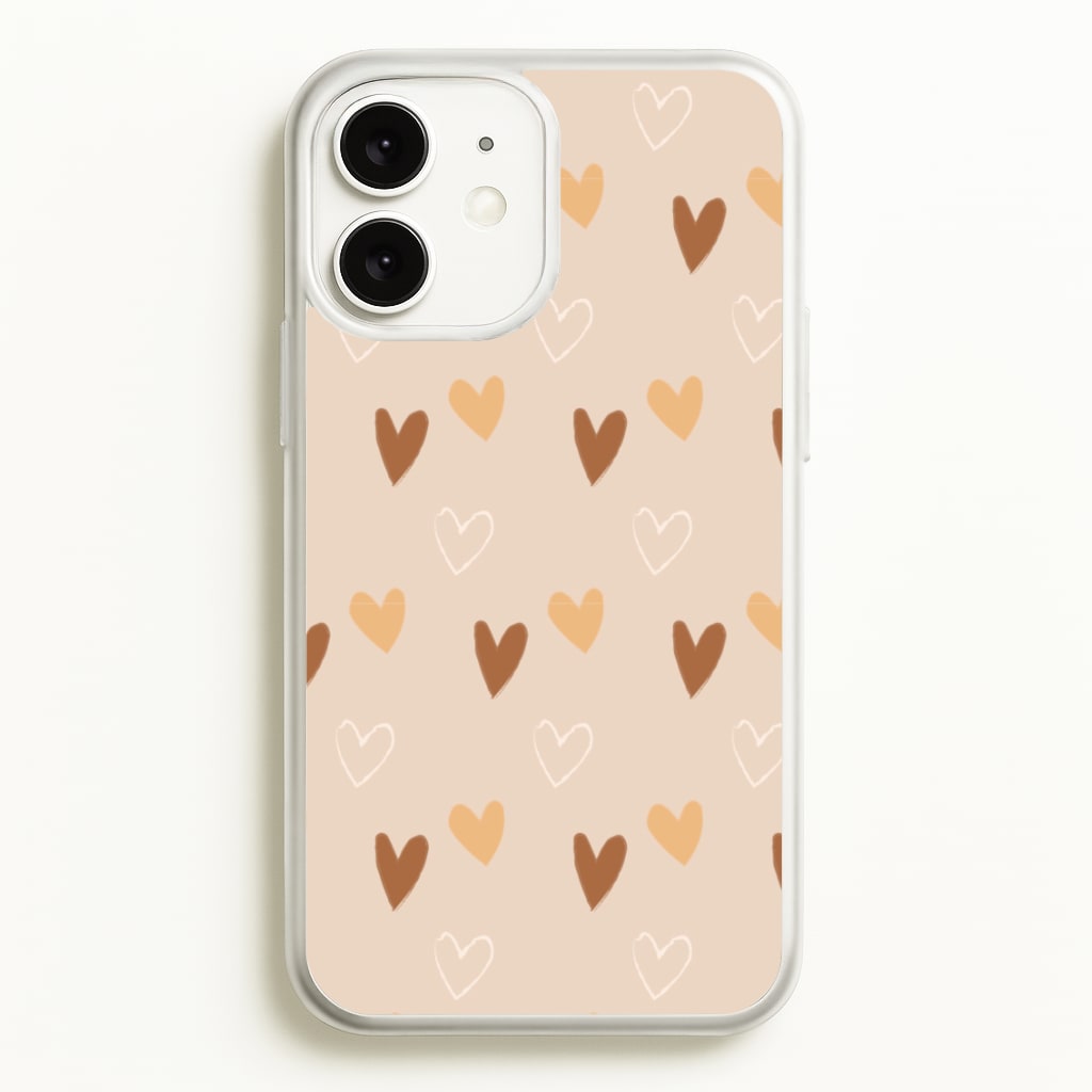 Cute Love Heart Pattern - Pattern Phone Case for iPhone 11