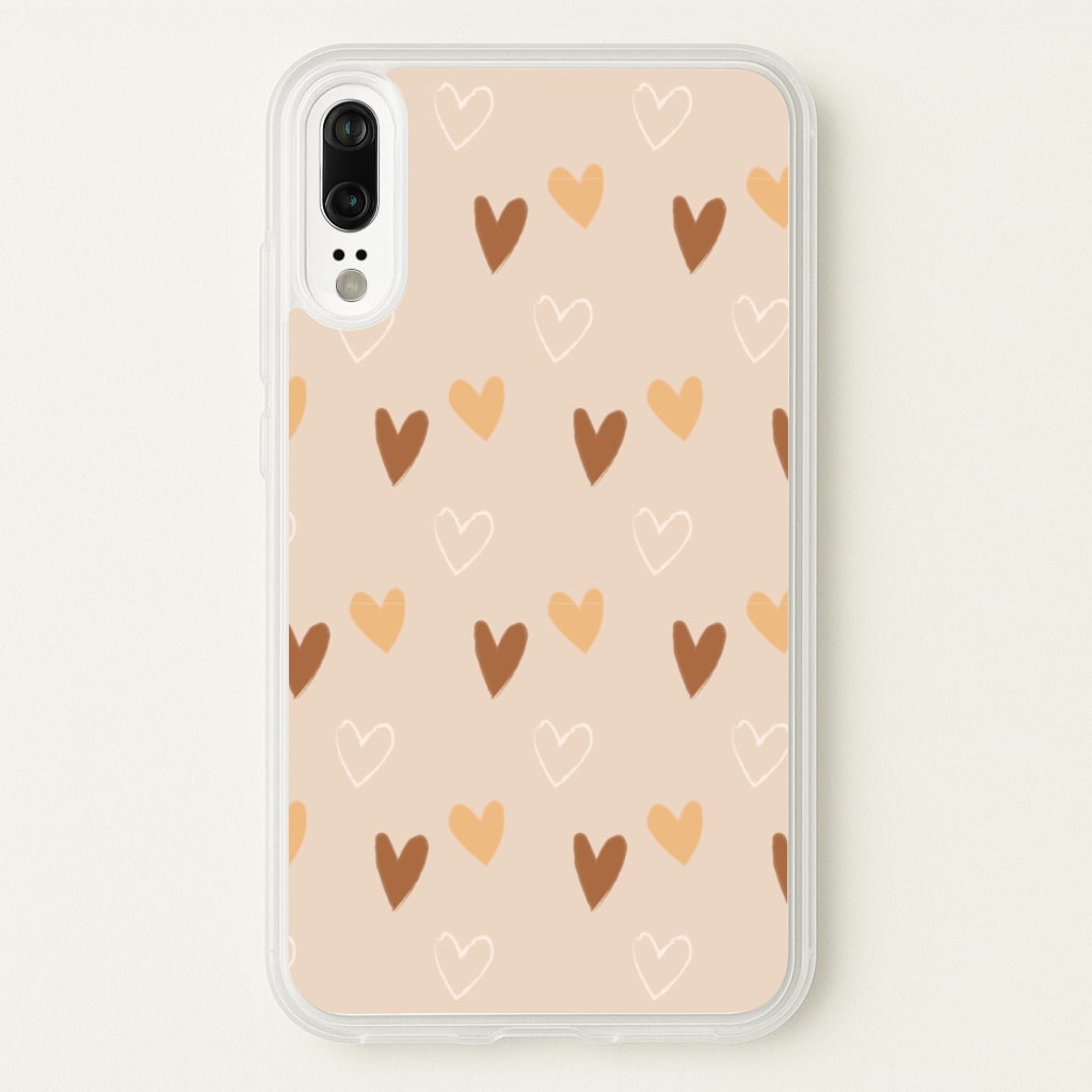 Cute Love Heart Pattern - Pattern Phone Case for Huawei P20