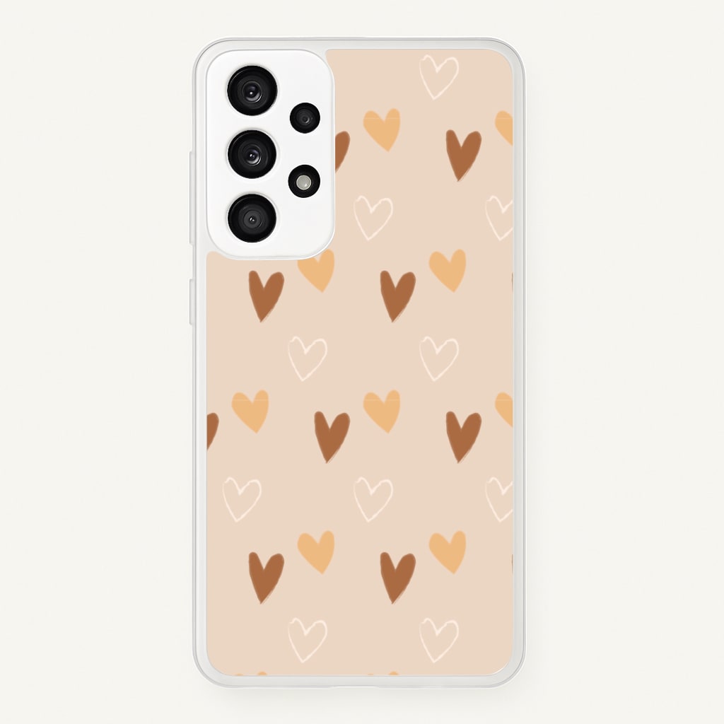 Cute Love Heart Pattern - Pattern Phone Case for Galaxy A53