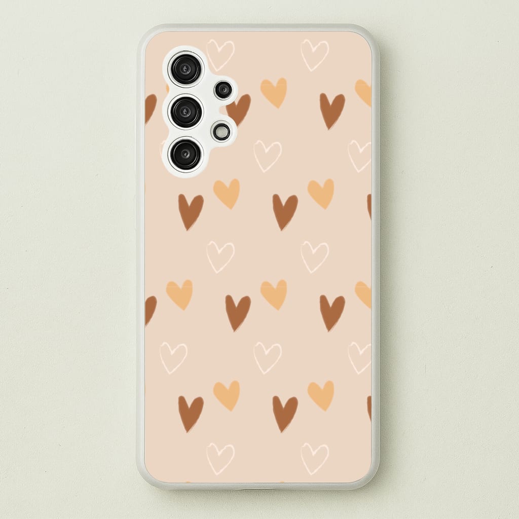 Cute Love Heart Pattern - Pattern Phone Case for Galaxy A13