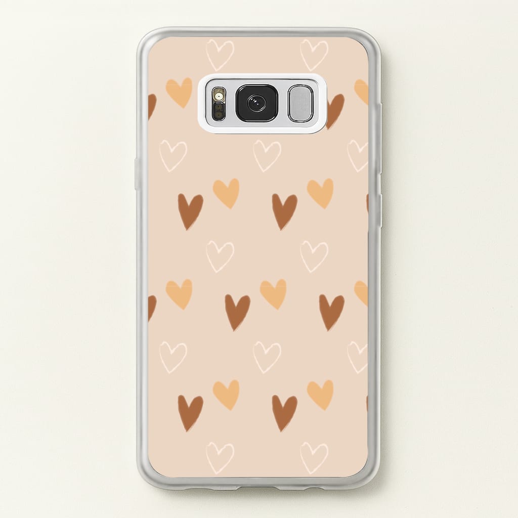 Cute Love Heart Pattern - Pattern Phone Case for Galaxy S8 Plus