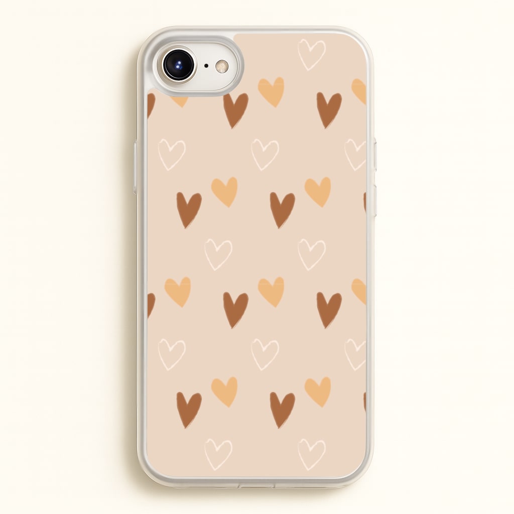 Cute Love Heart Pattern - Pattern Phone Case for iPhone 6 / 7 / 8 / SE