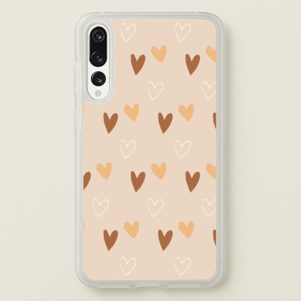 Cute Love Heart Pattern - Pattern Phone Case for Huawei P20 Pro