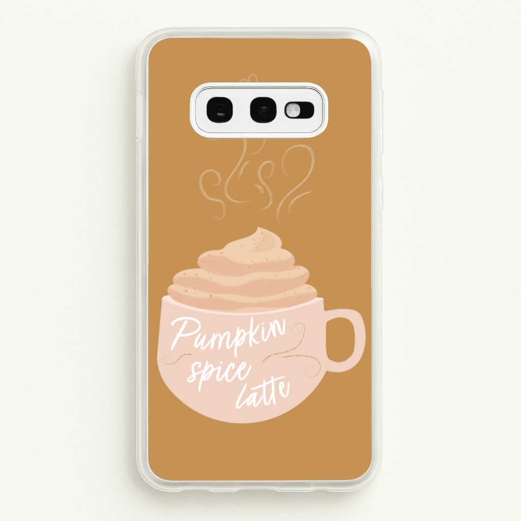 Pumpkin Spice Latte - Christmas Phone Case for Galaxy S10e