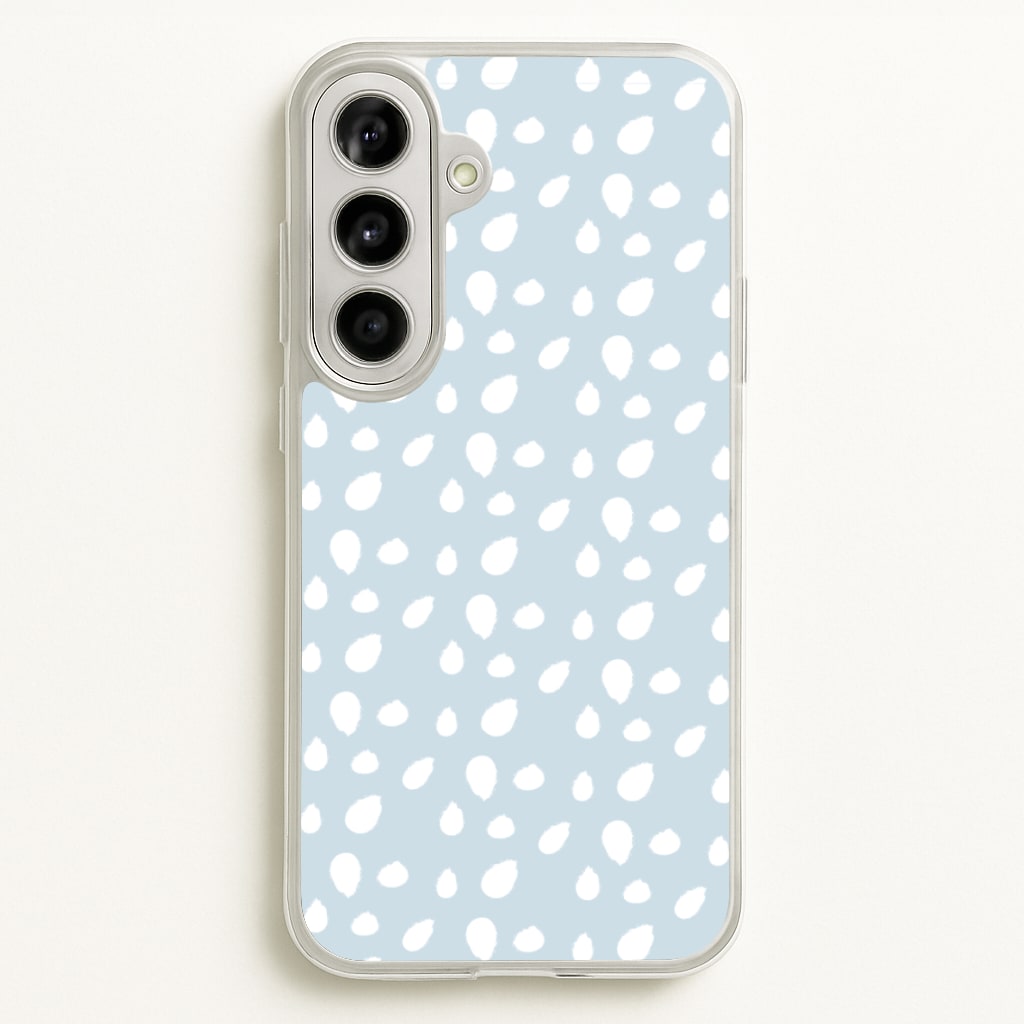 Pastel Blue Dots - Pattern Phone Case for Galaxy A56