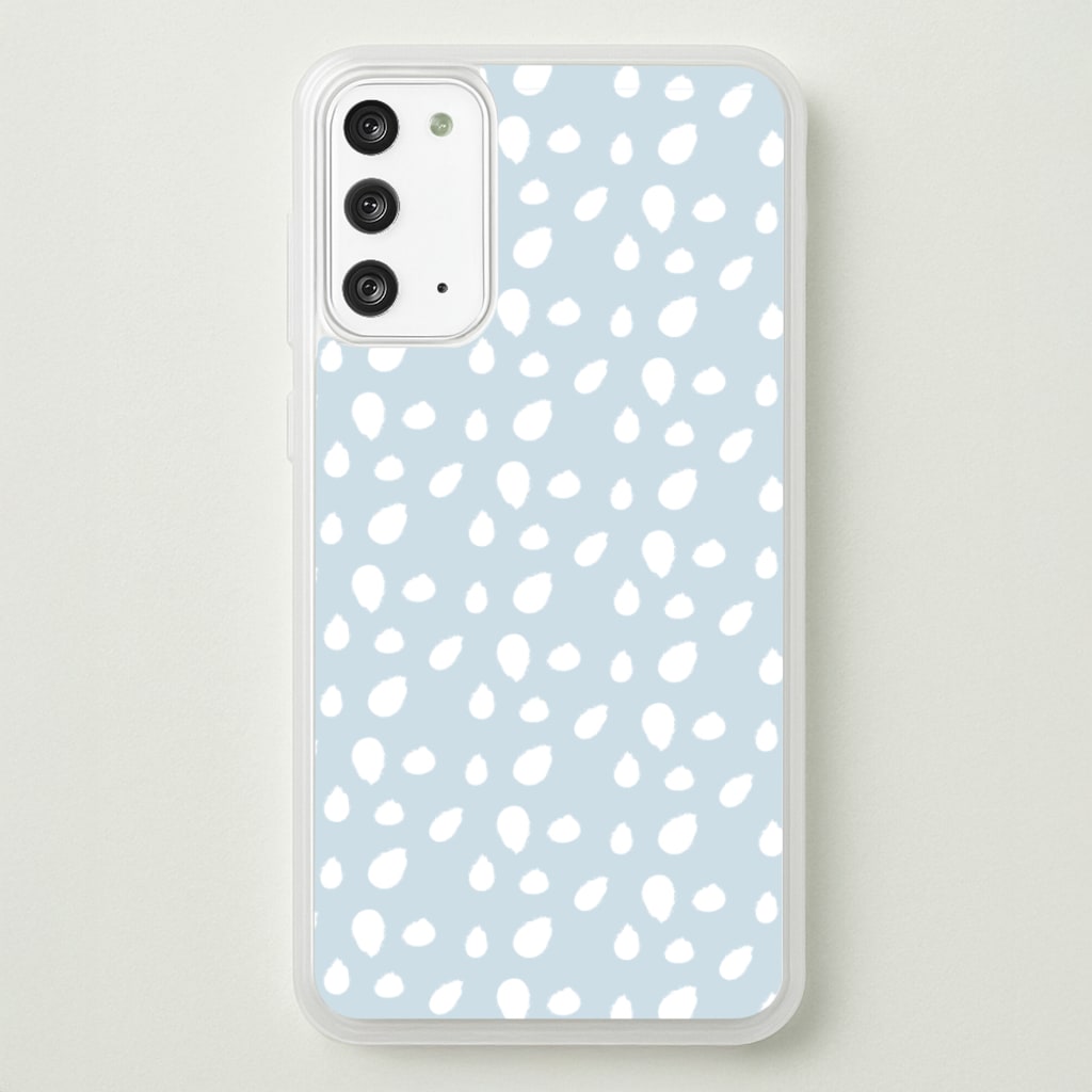 Pastel Blue Dots - Pattern Phone Case for Galaxy Note 20