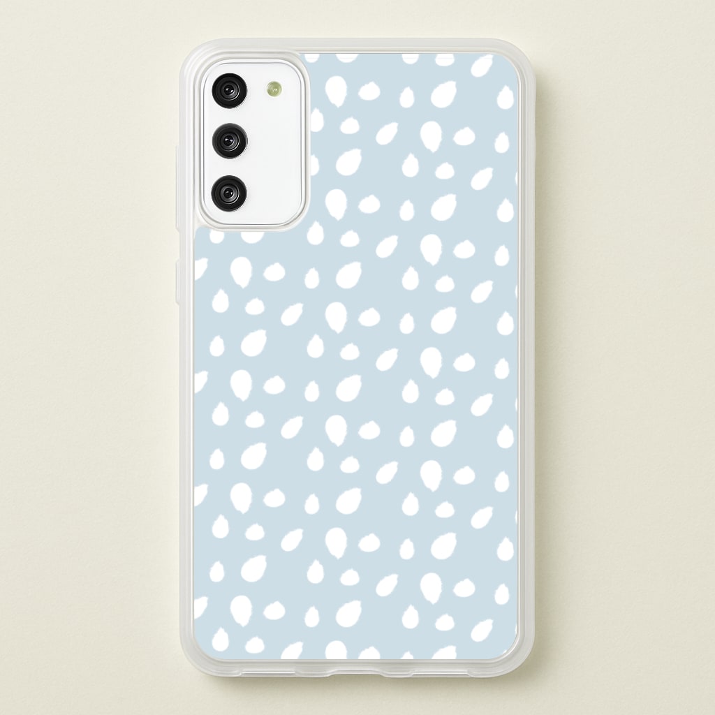 Pastel Blue Dots - Pattern Phone Case for Galaxy S20