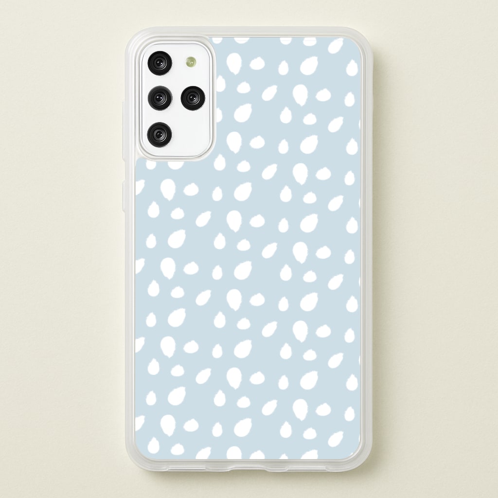 Pastel Blue Dots - Pattern Phone Case for Galaxy S20 Plus