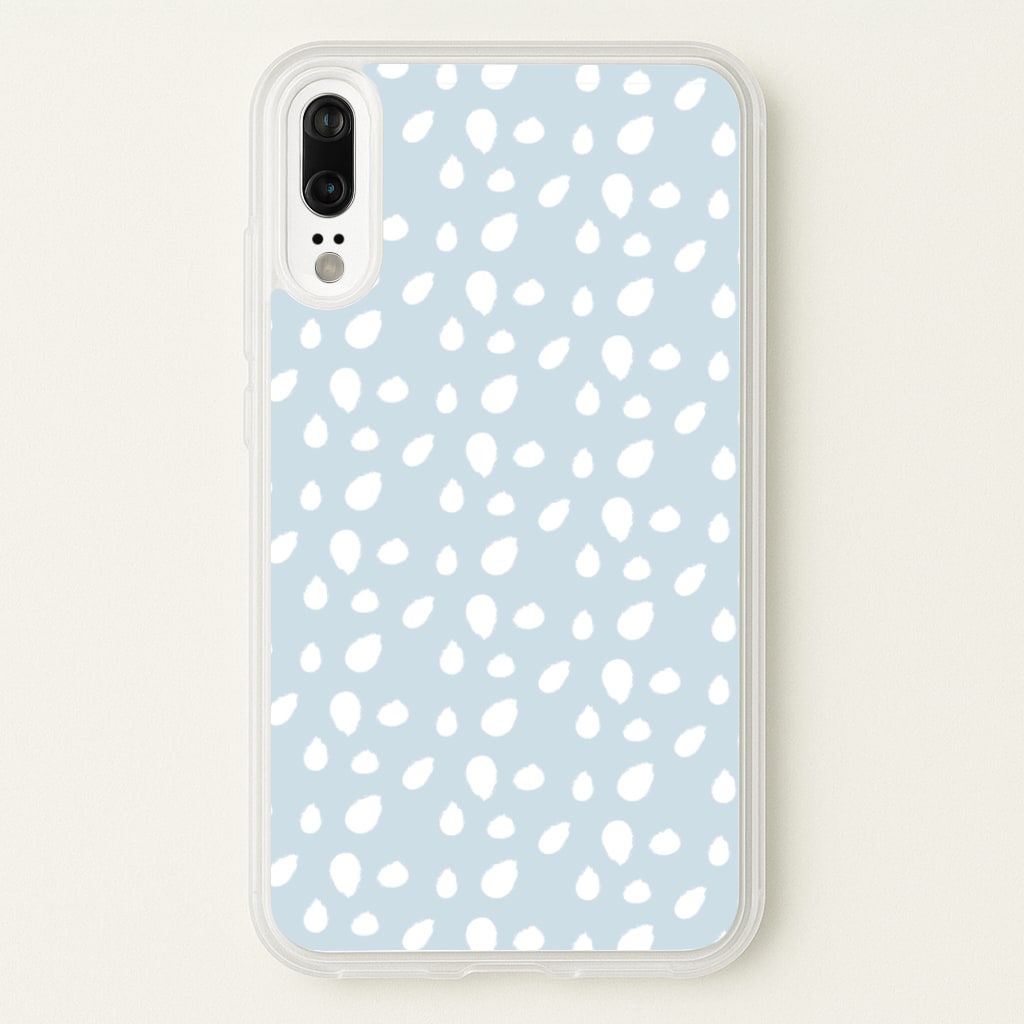 Pastel Blue Dots - Pattern Phone Case for Huawei P20