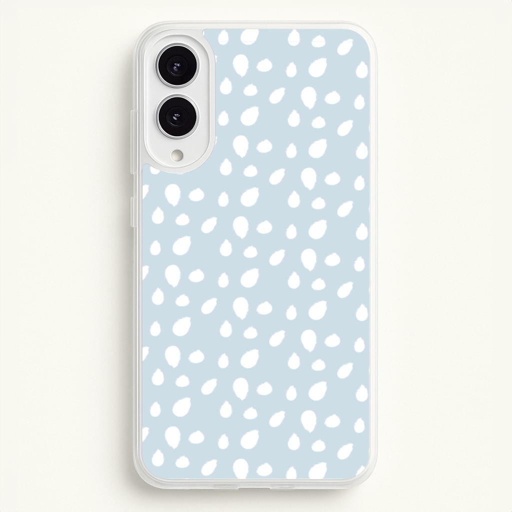Pastel Blue Dots - Pattern Phone Case for Galaxy S25 Edge