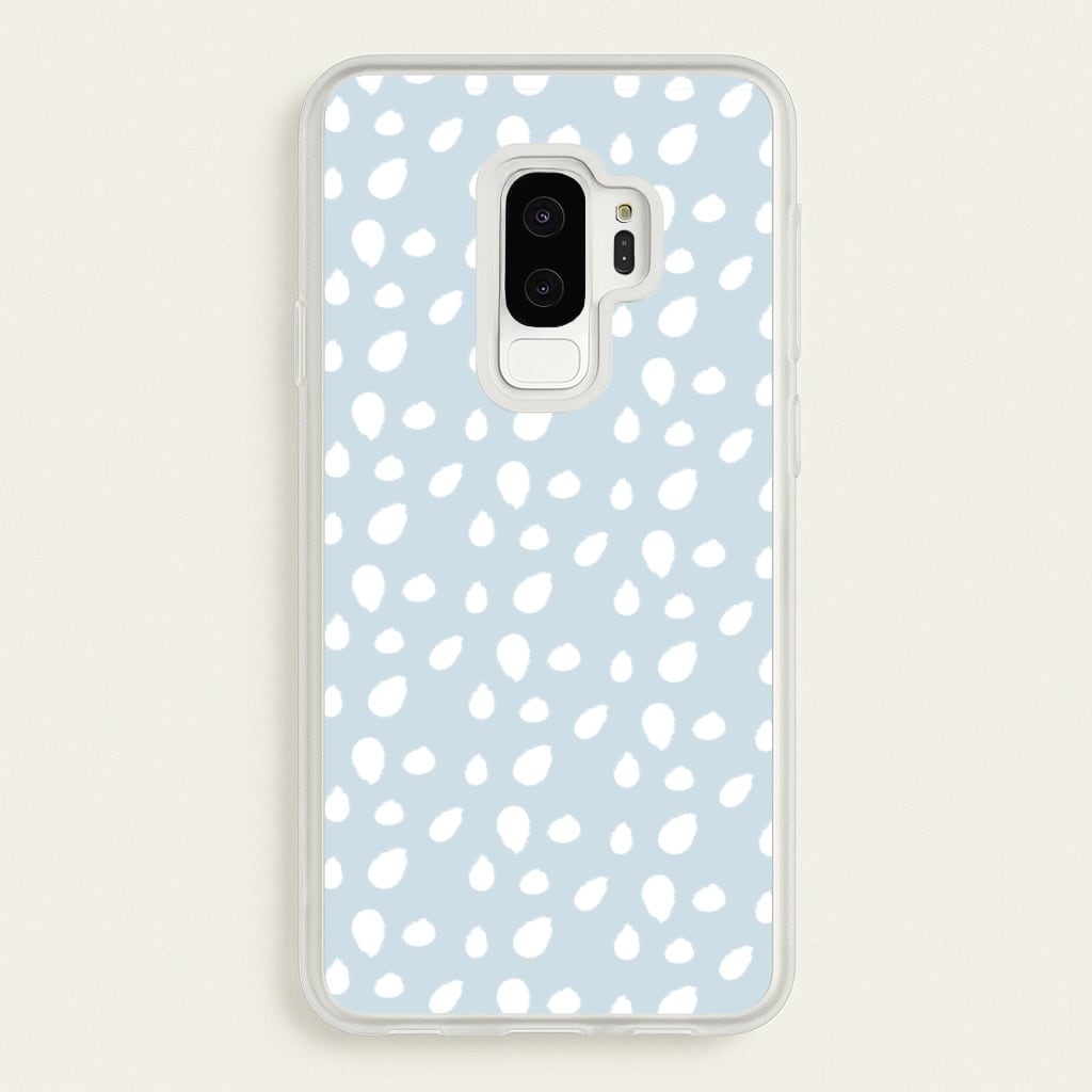 Pastel Blue Dots - Pattern Phone Case for Galaxy S9 Plus