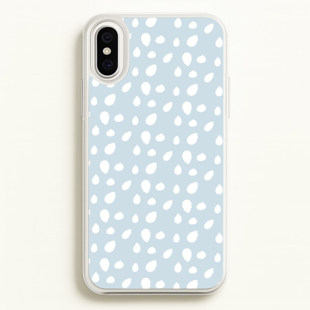 Pastel Blue Dots - Pattern Phone Case for iPhone XS Max
