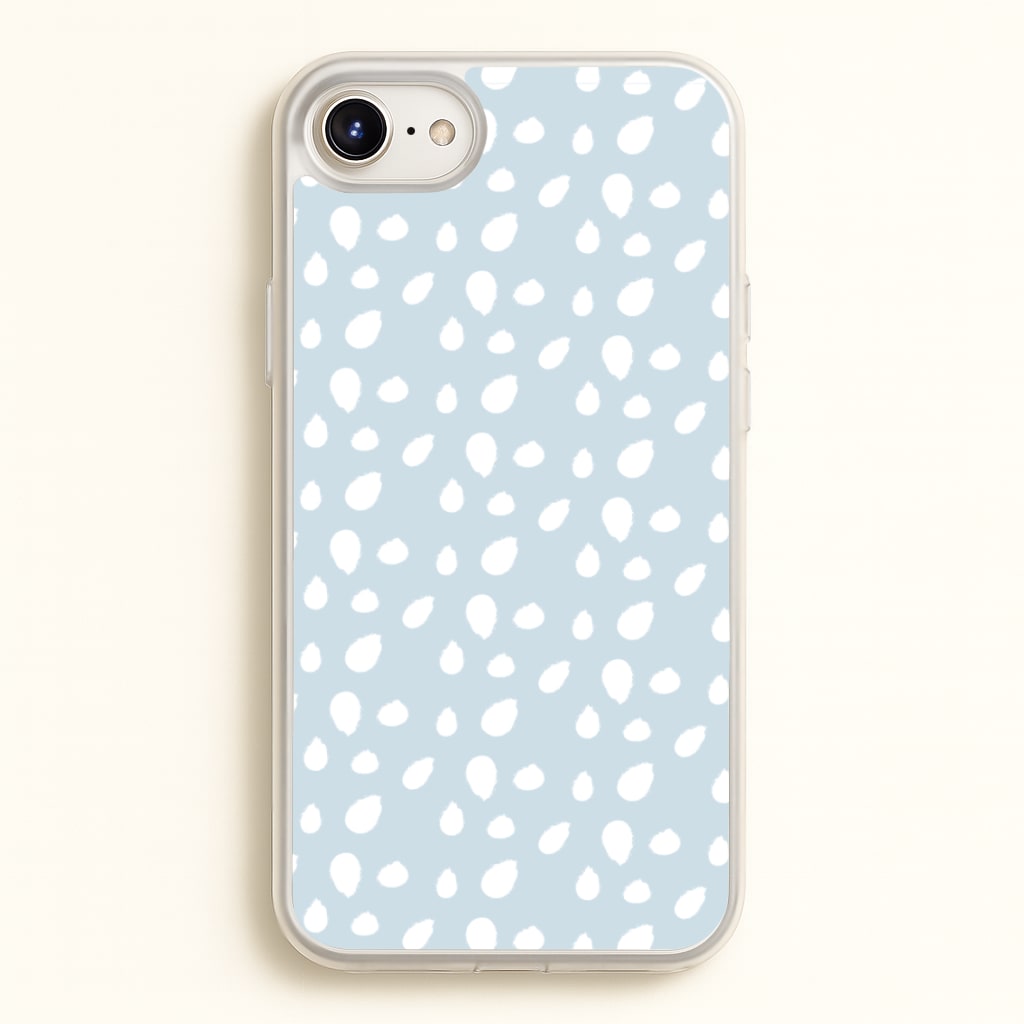Pastel Blue Dots - Pattern Phone Case for iPhone 6 / 7 / 8 / SE