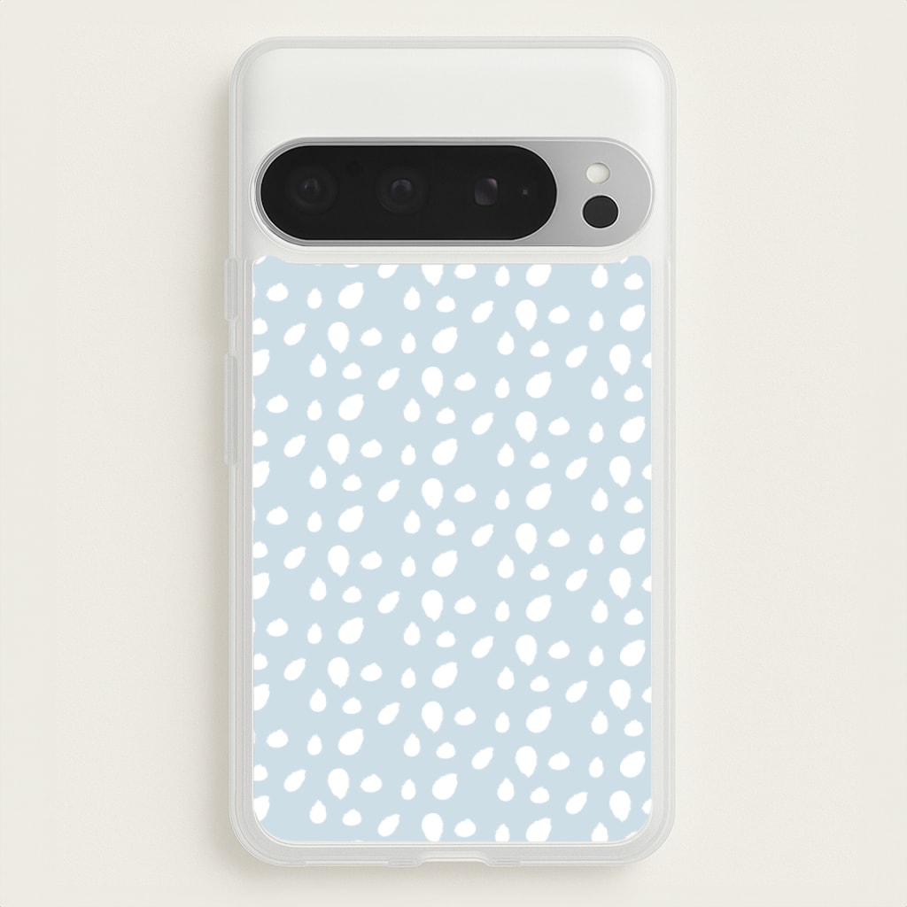 Pastel Blue Dots - Pattern Phone Case for Google Pixel 9 Pro XL