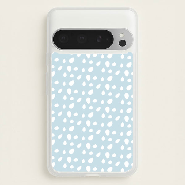 Pastel Blue Dots - Pattern Phone Case for Google Pixel 9 Pro XL